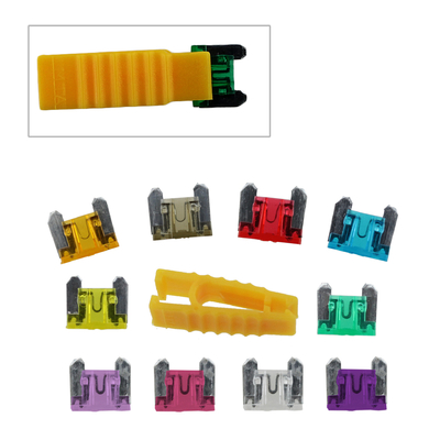 Plastikowe pudełka Mini Micro Fuse Tablet cynkowy 100 zestawów Ubezpieczenie 1 cm Szerokość