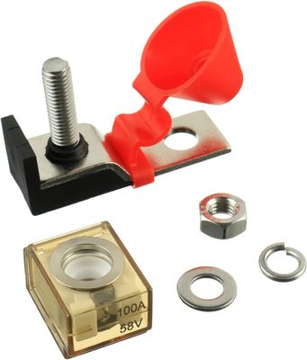 MRBF Uchwyt bezpiecznika zaciskowego M8 Kołek zaciskowy 300A 58V DC