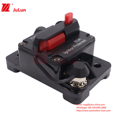 12v24v48vDC Car RV Yacht Audio Self-Recovery Circuit Breaker High Current Fuse Holder Switch Fuse