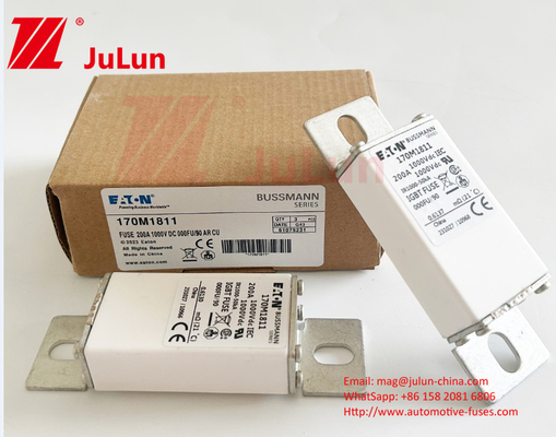 170M1811 200A 1000V Ceramic Copper BUSSMANN Automatyczne bezpieczniki Napęd znamionowy M6/M8 Instalacja