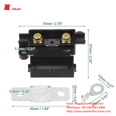 Autoprzepuszczalnik Nylon Fuse Holder 32V 30A-500A Nominalne napięcie ANM Wysokiej mocy