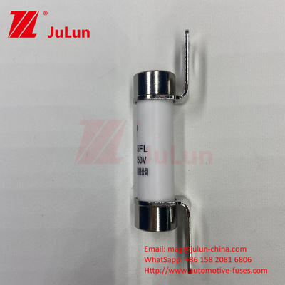 10A-50A 750VDC Ceramic Automotive Fuse With Bolt Mount Ceramic Ev325 Pojemność rozbicia bezpiecznika EV325 20KA 50kA 15A 25A