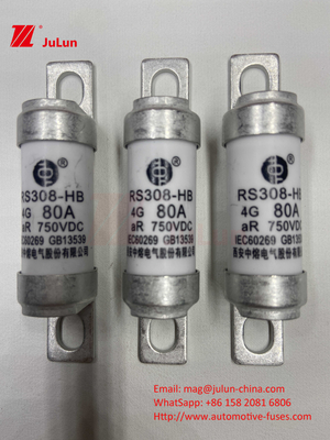750VDC Ceramic Automotive Fuses RS308 HB 4G Wysokiej Temperatury 10A 20A 25A 30A 40A 50A 63A 80A 100A 750VDC FUSE