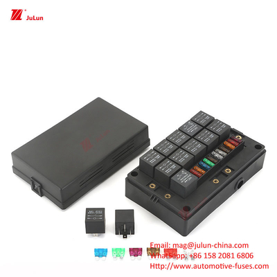 12 Way Fuse Box 12 Way Pozytywny i Negatywny Autoboot Siedzenie Bezpieczne Z LED Światło Wstaw Automatyczny Zresetowanie Autoboot Fuse Sea