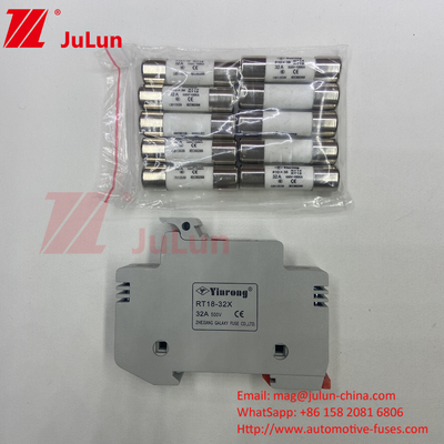 1000VDC-1500VDC Solar PV Fuse Holder Z Fuse 2 Amp Fuse Solar Dc Cylindrical Fuse Links
