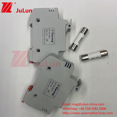 1000VDC 15A Solar PV Fuse Holder With Fuse Solar PV Fuses 6A 10A 15A 20A 25A 30A Wysokie napięcie dla systemu słonecznego
