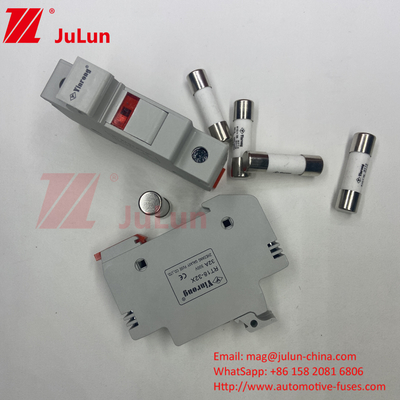 10x38mm Ceramic Solar PV Fuse For Photovoltaic Module Protection (Ceramiczny bezpiecznik fotowoltaiczny)