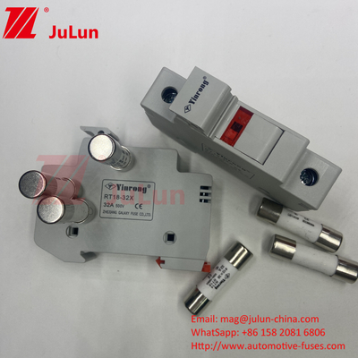 1000VDC 1500VDC 500VDC DIN Rail Panel Solar DC 32 Amp Solar Fuse Holder z bezpiecznikiem dla PV Pho