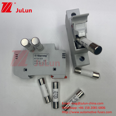 20A Solar PV Fuse Holder z bezpiecznikiem dla fotovoltaicznej skrzynki autobusowej Nqqk RT16D-00 TPS Prąd stały 80V 250A bezpiecznik energii słonecznej