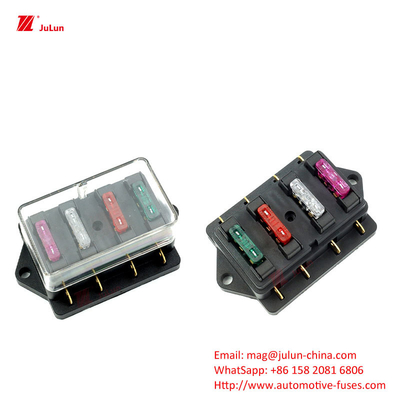 Miedziane śruby kontaktowe na szybie nylonowej przechodzą przez skrzynkę bezpiecznika UE UL Certyfikacja LED Light Multi-Way Fuse Box SBH-6PD S