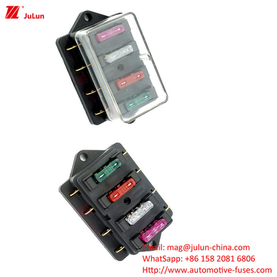 Miedziane śruby kontaktowe na szybie nylonowej przechodzą przez skrzynkę bezpiecznika UE UL Certyfikacja LED Light Multi-Way Fuse Box SBH-6PD S