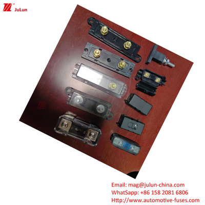 Plastikowy / Nylon Housing Automotive Fuse Holder spełnia standard UE UL z prądem trwającym 30A-500A