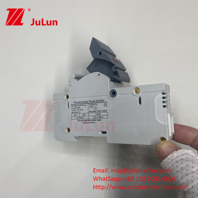 TUV DC Solar Fuse Fusible Holder Box Base DNPVF1-32 Ochrona systemu słonecznego 10x38MM 1000V GPV Fast Blow Ceramic DIN Rail