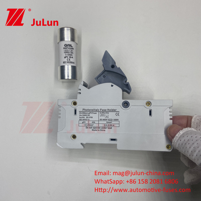 Silindryczny bezpiecznik słoneczny 10A-63A 1000VDC/1500VDC IEC60269.6 bezpiecznik 10X38 1p 2p 3Pole Np Dc bezpieczniki kwadratowe bezpieczniki słoneczne Pv