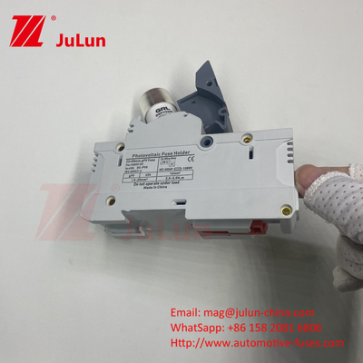 Inwerter fotowoltaiczny z 14x51mm posiadaczem bezpiecznika słonecznego Din Rail / Solar Pv Fuse Holder