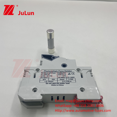 1000V Inwerter słoneczny fotowoltaiczny RT18 Seria 10x38 3P DIN Rail Mounted 32A Pojemność dla bezpiecznika 1500V