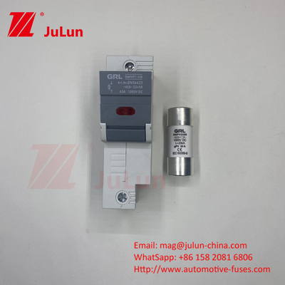 Uchwyt zabezpieczający 30A 63A 500V 10x38 RT18-32 Uchwyt zabezpieczający cylindryczny 10A 1000DC