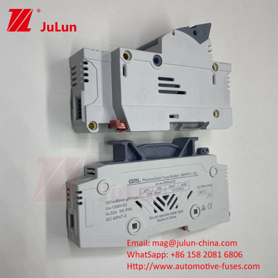 Uchwyt zabezpieczający 30A 63A 500V 10x38 RT18-32 Uchwyt zabezpieczający cylindryczny 10A 1000DC