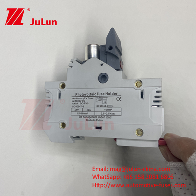 Słoneczny bezpiecznik fotowoltaiczny z miedzianym elementem zabezpieczającym Materiał RO17 Szybki oddech Ceramic DIN Rail Moun 22x58MM Italweber bezpiecznik 500V
