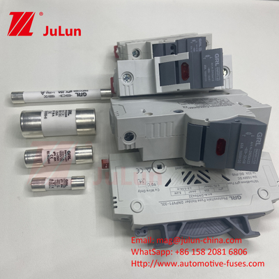 Sygnał 1500vdc 20a DNPVF1-32L Układ słoneczny Pv Sygnał 1500vdc Szybko-dmuch Ceramic DIN Rail Moun 10x85MM 1500V Sygnał cieplny