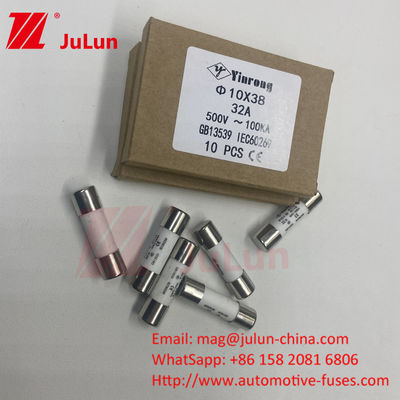 4A AC220V AC380V AC500V AC690V AC800V 1000V Słoneczne bezpieczniki fotowoltaiczne 10 x 38mm 1000VDC Pv String Fuses UL TUV CE RoHS
