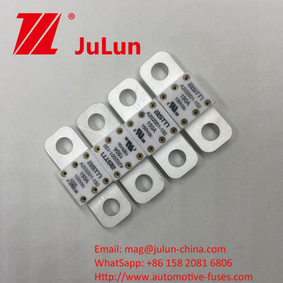 ŚRUW BOLT A202001-500A 150VDC Ceramiczne bezpieczniki samochodowe 100A 150A 200A 250A 300A 350A Zalecany napięty moment obrotowy 11-13N·m W trybie instalacji M8