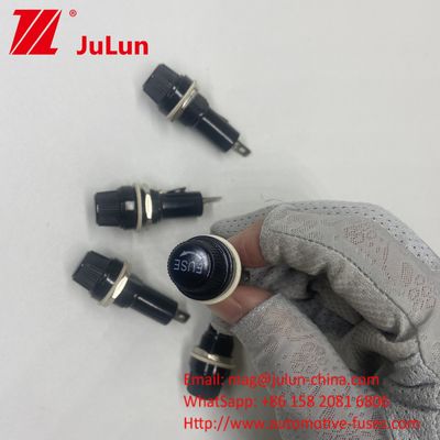 10A 250V AC 6*30 Bakelit Mini Fuse Holder Banana Plug Socket
