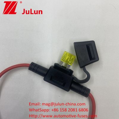 12V Automotive ATC Car Blade Fuse HolderTap In Line Mini Fuse Holder z drutem 10 gauge