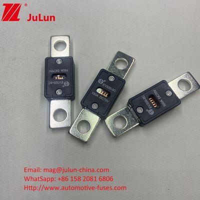 51mm Odległość otworu EV320-5X 125A 70VDC Ceramiczne bezpieczniki samochodowe z certyfikatem GB/T31465.5-2015 i napięciem znamionowym 70VDC