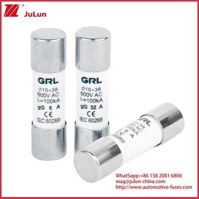 15A 1000VDC Fuse Link GPV Solar DC Fuse 10*38mm 32A Wskaźnik ochrony elektrycznej w systemach fotowoltaicznych do stosowania z obudową bezpiecznika