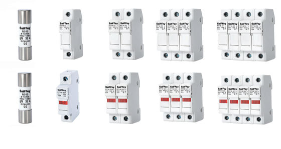 RS15 GG32A 500VDC 100KA Ceramiczne bezpieczniki samochodowe 10*38mm Uchwyt IEV60269