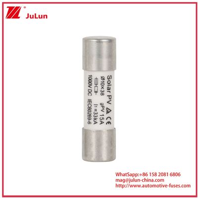 15A 1000VDC GPV bezpiecznik 10*38 dla systemów energii słonecznej IEC60269-6