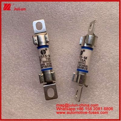EV Energy 10*38mm Tubular Fuse EV315-M 3E 15A 500VDC dla pojazdów elektrycznych Instalacja śruby spełnia normy JASO D622