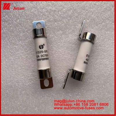 Tubularny bezpiecznik EV325-5FL 40A 750VDC dla pojazdów elektrycznych z 15*51mm Light Bolt Installation And Time Constant 2±0.5ms