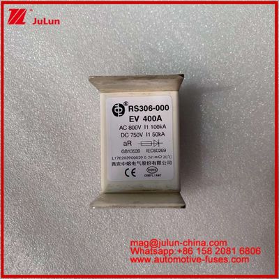 Kategoria użytkowania EV 400A AC800V 100KA DC750V 50KA Ceramic Tube Automotive Circuit Protection Fuses For Electric Vehicle