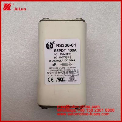 400A AC1250V IEC 100KA DC1000V UL AR Ceramic Square Automotive Car Fuses Ochrona obwodu dla pojazdów elektrycznych i samochodów