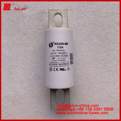 RS309-MF 175A 750VDC UL Tubularny bezpiecznik ceramiczny AR 750VDC/700AC IEC 20KA GB 5-800A dla pojazdów elektrycznych i systemów energetycznych