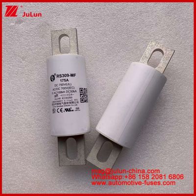 RS309-MF 175A 750VDC UL Tubularny bezpiecznik ceramiczny AR 750VDC/700AC IEC 20KA GB 5-800A dla pojazdów elektrycznych i systemów energetycznych