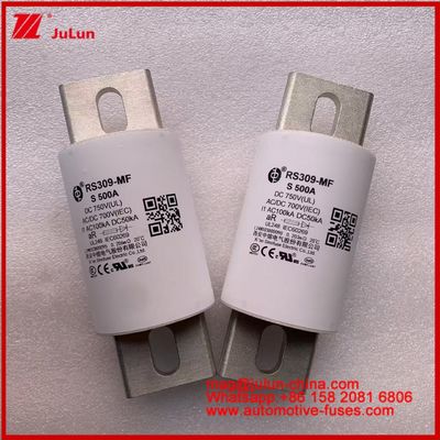 Pojazd elektryczny 500A 750VDC Moc napędowa 800A RS309-MF S Droga Rurowe układy ceramiczne magazynowanie energii i zasilanie ładowarki przewody urządzenia motoryzacyjne i sprzęt 50KA