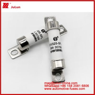 EV325-5FL 30A 750VDC Wysokiej klasyfikacji Pojazd elektryczny Wstrząs mechaniczny Tubularny bezpiecznik ceramiczny EV lub HEV Kompaktny prąd Struktura śrutowa odporna na wibracje Doskonała wydajność prądu stałego