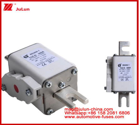 RS306-01-T5Z D 500A AC1250V DC1000V 50KA kwadratowy karemiczny bezpiecznik układ trakcyjny pojazdu elektrycznego konwersja mocy magazynowanie energii ładowarka pokładowa doskonała wydajność prądu stałego