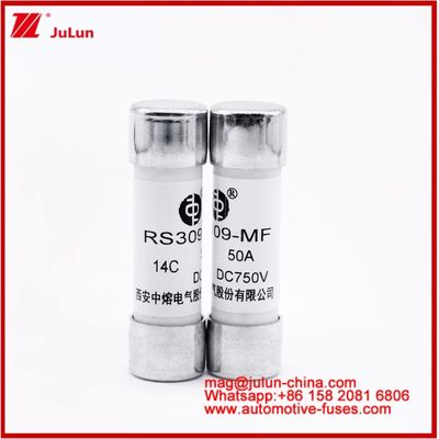 Autobusy Bolt Stud-mount Caremic Round Tube FUSE RS309-MF 50A DC750V DC dla EV / HEV