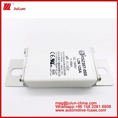 125A DC1000V 50KA AR Caremic Tubular RSZ307-000 L2N bezpiecznik do ochrony EV/HEV w samochodzie