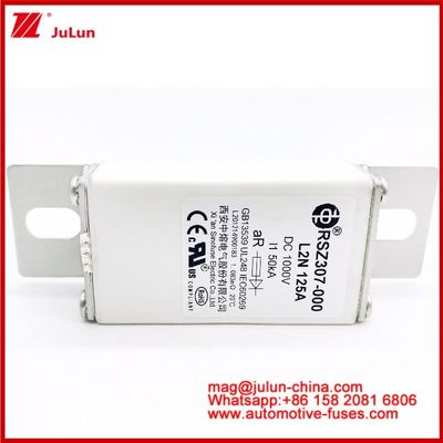 125A DC1000V 50KA AR Caremic Tubular RSZ307-000 L2N bezpiecznik do ochrony EV/HEV w samochodzie