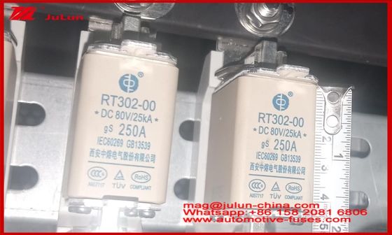Blade Caremic Małe bezpieczniki samochodowe RT302-00 250A DC80 25KA GG
