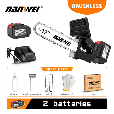 Trwałe Domy Diy Ogród Robocze z drewna Narzędzia elektryczne Łańcuch elektryczny Szybki bez wysiłku Piła Centimetry Bezszczotkowy Motor Bateria litowa 4/ 6 / 8/ 10 / 12 / 16