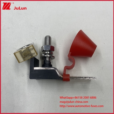 Uchwyt bezpiecznika samochodowego MRBF Terminal Fuse Block Kit pojedynczy kołek 5/16" (M8) kompaktowy bezpiecznik akumulatorowy klasy morskiej