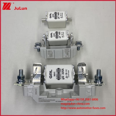 Szybko wybuchowy typ AR HRC Złącze bezpiecznika AC500V 120KA Ceramic Fusible Blade Fuse NT00C/NT000 CE Certyfikat 160A Wysoki/Niski Przerywanie