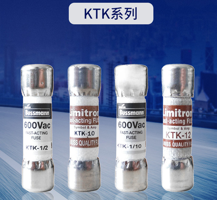 KTK 10x38 Szybki bezpiecznik typu cylindra 600 V 0,1-30 A Czapka cylindryczna