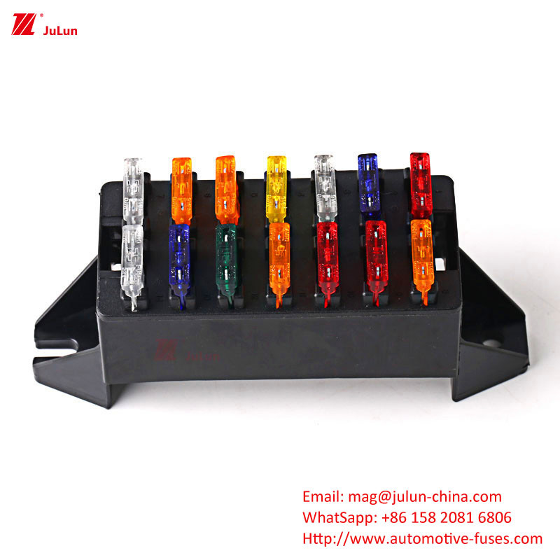 Wymiary zewnętrzne Standardy UE UL 30A-500A Bolt Fuse Holder Fuse Box Automotive Circuit Protection Nylon Fuse Holder